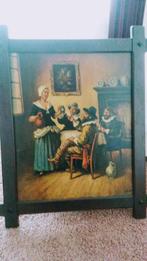 Groot schilderij met eiken lijst., Ophalen, Gebruikt
