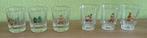 Vintage Borrelglaasjes - Militair Thema (6 stuks), Ophalen of Verzenden, Gebruikt, Borrel- of Shotglas