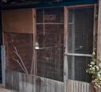 Volière met sluisje geïmpregneerd, Dieren en Toebehoren, Ophalen, Gebruikt, Hout, Volière