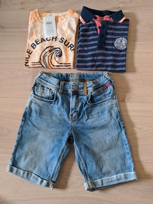 Merkkledingset jongen mt. 134, Kinderen en Baby's, Kinderkleding | Maat 134, Zo goed als nieuw, Ophalen of Verzenden
