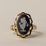 vintage 9 karaat gouden Wedgewood cameo ring antiek, 18 tot 19, Verzenden, Zo goed als nieuw, Nvt