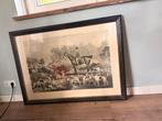 Jachtprint schilderij, Ophalen of Verzenden