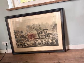 Jachtprint schilderij beschikbaar voor biedingen