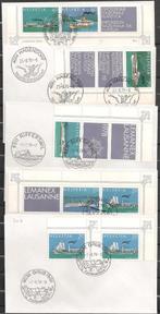 Zwitserland 5 enveloppen Boten O. ADV. no.3T., Postzegels en Munten, Postzegels | Europa | Zwitserland, Verzenden, Gestempeld