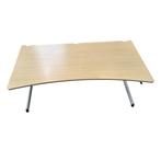 Werndl Cockpit Slingerbureau Ahorn Grijs B180xD90/80, Huis en Inrichting, Bureaus, Ophalen of Verzenden, In hoogte verstelbaar