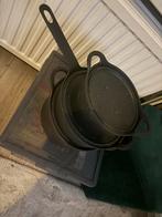 Zware Gietijzeren Pannenset - Topkwaliteit!, Huis en Inrichting, Keuken | Potten en Pannen, Ophalen, Gebruikt, Pannenset, Gietijzer