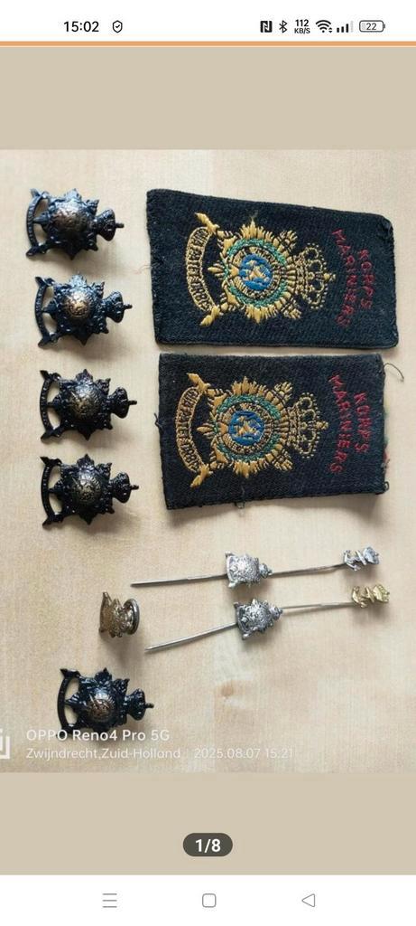 Korps Mariniers, Verzamelen, Militaria | Algemeen, Marine, Embleem of Badge, Nederland, Ophalen of Verzenden