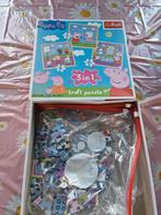 Peppa Pig 3-in-1 Trefl Puzzel, Ophalen of Verzenden, Meer dan 50 stukjes, Zo goed als nieuw, 2 tot 4 jaar