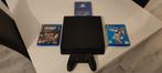 Playstation 4 slim 500GB + controller, Spelcomputers en Games, Ophalen of Verzenden, Zo goed als nieuw, Met 1 controller, Slim