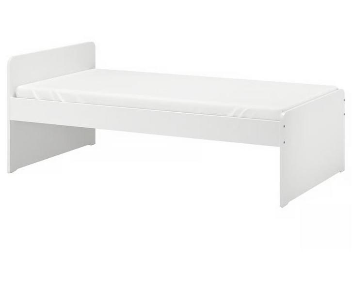 nieuw 1-persoons bed met nieuw matras en lattenbodem, Huis en Inrichting, Slaapkamer | Bedden, Zo goed als nieuw, Eenpersoons