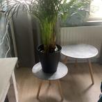 2 bijzet tafeltjes., Huis en Inrichting, Tafels | Salontafels, Ophalen, Rond, 50 tot 100 cm, Zo goed als nieuw