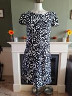 Betty Barclay diep donker blauw witte laagjes jurk 36 S, Maat 38/40 (M), Betty Barclay, Zo goed als nieuw, Knielengte
