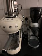 Smeg Espresso Apparaat + Graef Bonenmaler, Witgoed en Apparatuur, Koffiezetapparaten, Ophalen, Afneembaar waterreservoir, Gebruikt
