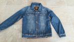 Blauwe denim spijkerjas maat 140, C&A, Jongen of Meisje, Ophalen of Verzenden, Zo goed als nieuw