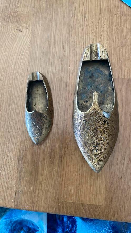 Indiaase schoenasbakken messing vintage, Antiek en Kunst, Antiek | Koper en Brons, Koper, Ophalen of Verzenden