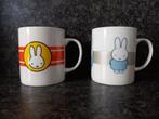 Nijntje Dick Bruna 2 mokken rood geel en blauw grijs nieuw!!, Ophalen of Verzenden, Nieuw, Overige stijlen, Kop(pen) en/of Schotel(s)