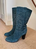 Lorenzo Baldi Suède Laarzen Maat 40, Ophalen of Verzenden, Zo goed als nieuw, Groen, Hoge laarzen