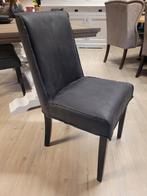 *VOORRAAD* 4 Landelijke Eetkamerstoelen Ruud Leer Antraciet, Huis en Inrichting, Stoelen, Landelijke eetkamerstoelen glad gestoffeerd leer antraciet
