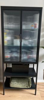 Vitrine kast, Huis en Inrichting, Kasten | Vitrinekasten, Ophalen, Met deur(en), 50 tot 100 cm, Zo goed als nieuw