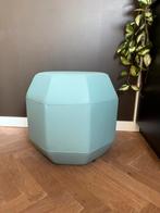 Leolux Amulet poef II Ceras leder, Huis en Inrichting, Banken | Voetenbanken en Poefen, Ophalen, Zo goed als nieuw, Rond, Minder dan 50 cm