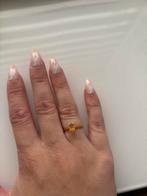 Linjer Ring met Citrien - Maat 50, Geel, Ophalen of Verzenden, Met edelsteen, Dame