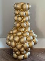 Mooie goudkleurige vaas citroenen!, Huis en Inrichting, Woonaccessoires | Vazen, Overige materialen, 50 tot 75 cm, Geel, Nieuw