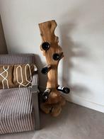 Houten wijnrek zuil voor wijnflessen, Ophalen, Zo goed als nieuw, Hout, 50 tot 75 cm