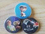 Buttons E.T. Film 80s (3st.), Verzamelen, Speldjes, Pins en Buttons, Ophalen of Verzenden, Gebruikt, Overige onderwerpen, Button