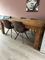 Eettafel 6 persoons, Huis en Inrichting, Tafels | Eettafels, Ophalen, Gebruikt, 100 tot 150 cm, Vijf personen of meer