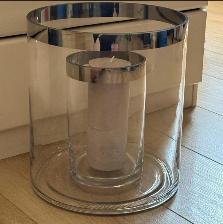 Rivièra Maison double hurricane L de grootste, Huis en Inrichting, Woonaccessoires | Stolpen, Zo goed als nieuw, Ophalen