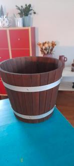 Houten bloembak  ( kuip)⁰3 28 hg 32 doorsnee, Ophalen, Gebruikt, Rond, Hout
