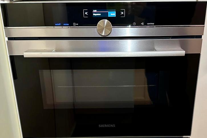 SIEMENS INBOUW COMBI OVEN/MAGNETRON CM633GBS1(Nieuwstaat), Witgoed en Apparatuur, Ovens, Zo goed als nieuw, Inbouw, Oven met grill