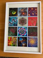 Telescoop beelden van de ruimte en fractals., Minder dan 50 cm, Ophalen of Verzenden, Zo goed als nieuw, Foto of Poster