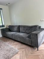 Groene velours stoffen Bank -  4 zitsbank Ruim & Comfortabel, Ophalen, 250 tot 300 cm, 100 tot 125 cm, Zo goed als nieuw