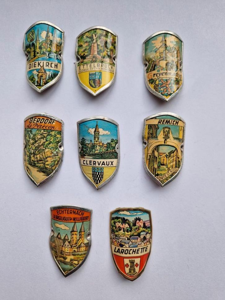 Gebruikte Wandelstok Emblemen Luxemburg (2), Verzamelen, Speldjes, Pins en Buttons, Gebruikt, Speldje of Pin, Stad of Land, Ophalen of Verzenden