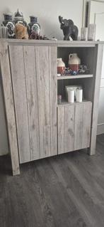 grijze kast met 2 deuren, Huis en Inrichting, Kasten | Kledingkasten, Ophalen, 100 tot 150 cm, 50 tot 100 cm, Modern