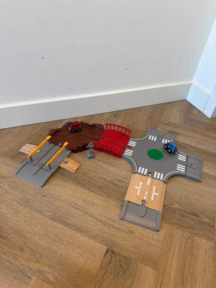 ZGAN Brio houten trein auto stad & platteland 33819 spel set, Kinderen en Baby's, Speelgoed | Houten speelgoed, Zo goed als nieuw