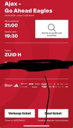 Ajax go head 2 f side doe een leuk bod, Tickets en Kaartjes, April, Seizoenskaart, Eén persoon