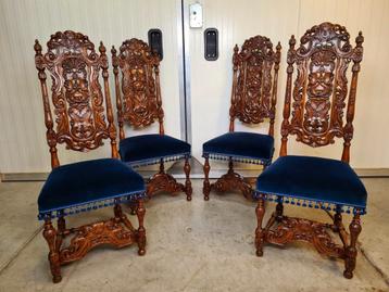 Set stoelen, Barok, William and Mary, Noten, 1700-1725 beschikbaar voor biedingen