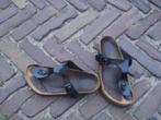 GRATIS VERZENDEN ZWARTE LEREN GIZEH BIRKENSTOCKS MT 36, Slippers, Birkenstock 36, Verzenden, Zwart