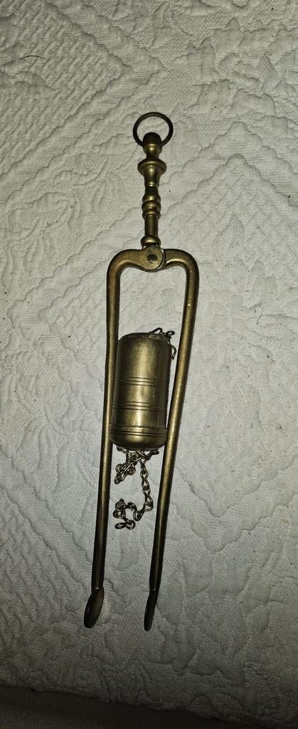 Friese klok tondeldoosje en kolentang antiek, Antiek en Kunst, Ophalen of Verzenden