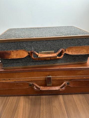Vintage Hartman leren koffer / vintage leather suitcase
