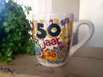 Beker - mok voor verjaardag van 50 jaar (abraham), Hobby en Vrije tijd, Feestartikelen, Ophalen of Verzenden, Zo goed als nieuw