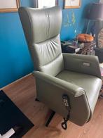 Prominent Sta-op fauteuil Wilson, maat Large, Veneto leer, Kleur eucalyptus, draaistoel, electrisch 2 motoren, Leer, Zo goed als nieuw