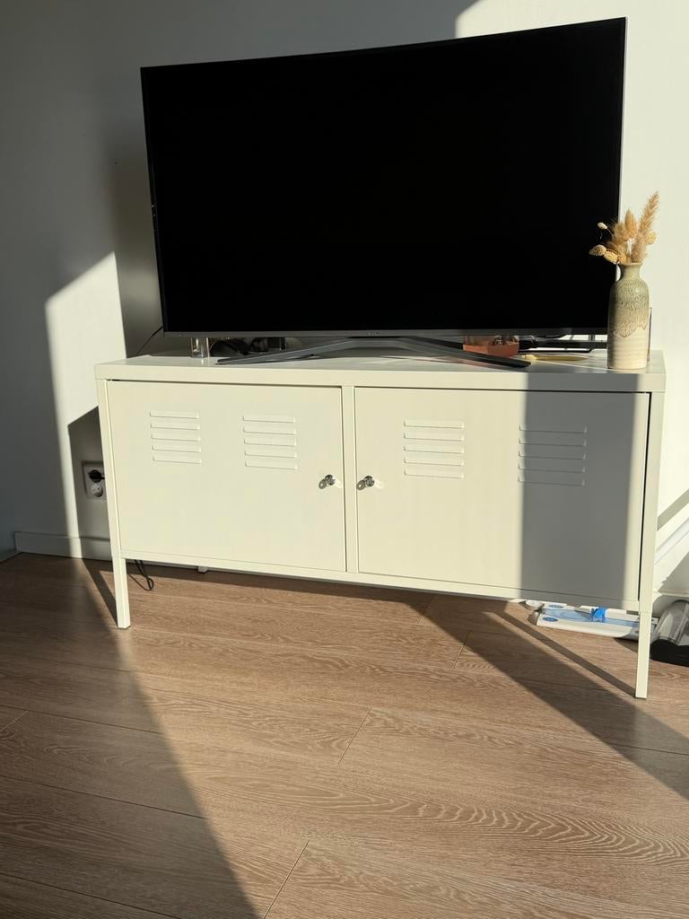 Locker lockerkastje tv meubel wit, Huis en Inrichting, Kasten | Televisiemeubels, 100 tot 150 cm, Ophalen of Verzenden, Zo goed als nieuw