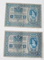 Oostenrijk 1000 Kronen bankbiljet x 2 - 2 januari 1902, Ophalen, Oostenrijk, Los biljet