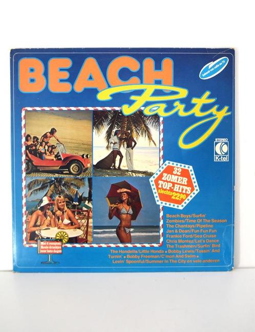 verzamel LP, 'Beach Party' 32 zomer top hits.in prima staat, Cd's en Dvd's, Vinyl | Verzamelalbums, Zo goed als nieuw, Pop, Ophalen of Verzenden