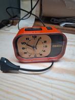 vintage jaren 70 oranje wekker, Gebruikt, Ophalen of Verzenden