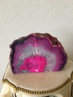 Agaat - edelstenen boekensteun afm. 18 x 20 cm., Verzamelen, Mineralen en Fossielen, Ophalen of Verzenden, Mineraal