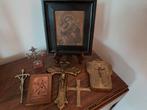 Klein lot religieuze items oa kruizen, Ophalen of Verzenden, Gebruikt, Overige typen